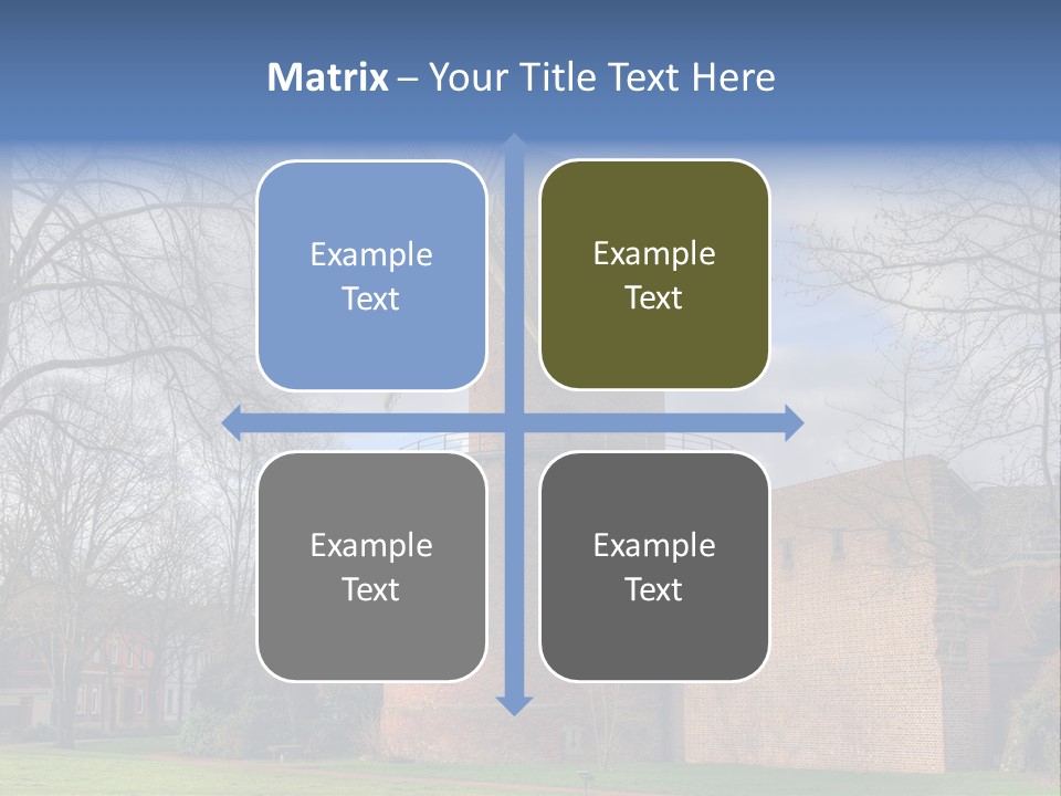 Blue Wall Historic PowerPoint Template