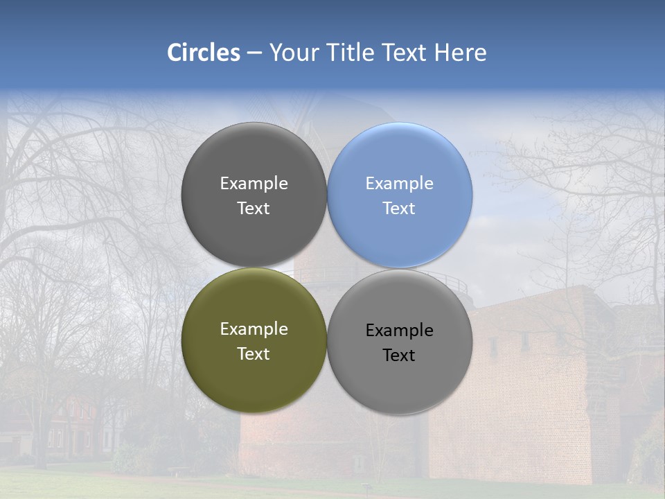 Blue Wall Historic PowerPoint Template