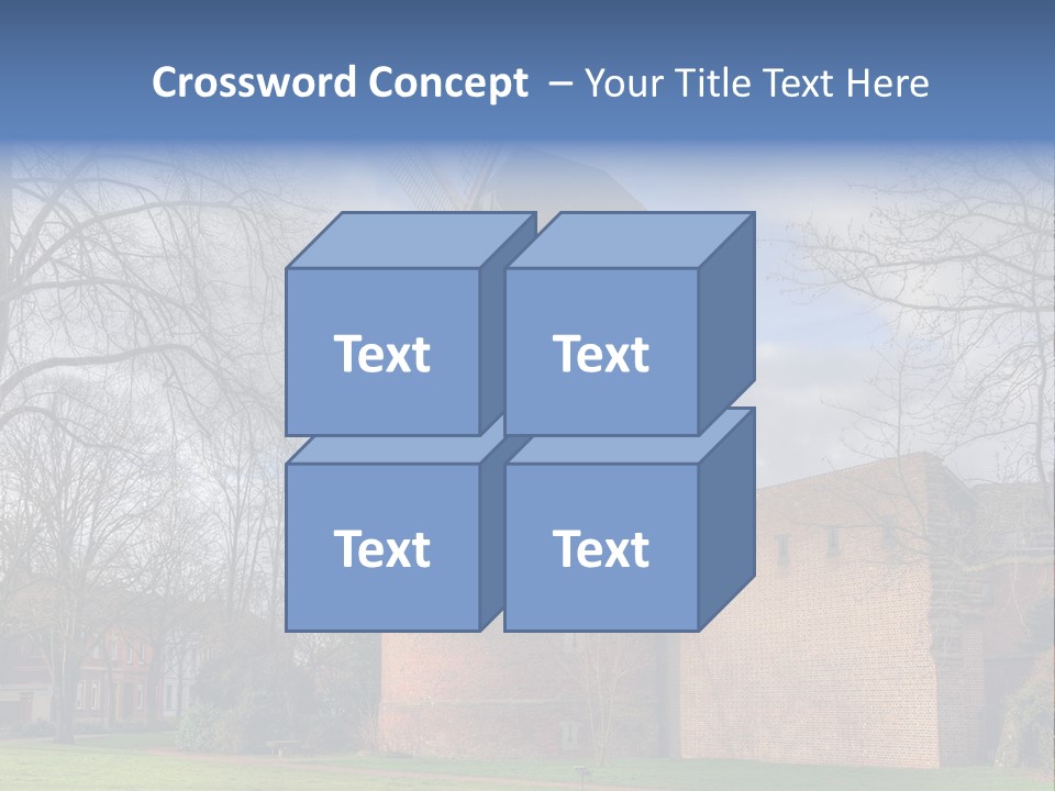 Blue Wall Historic PowerPoint Template