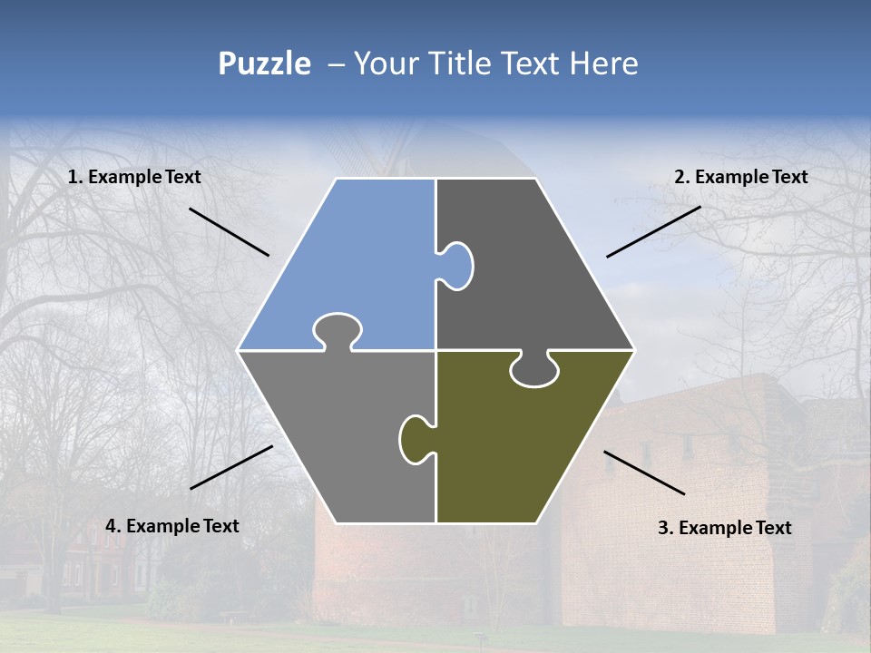 Blue Wall Historic PowerPoint Template