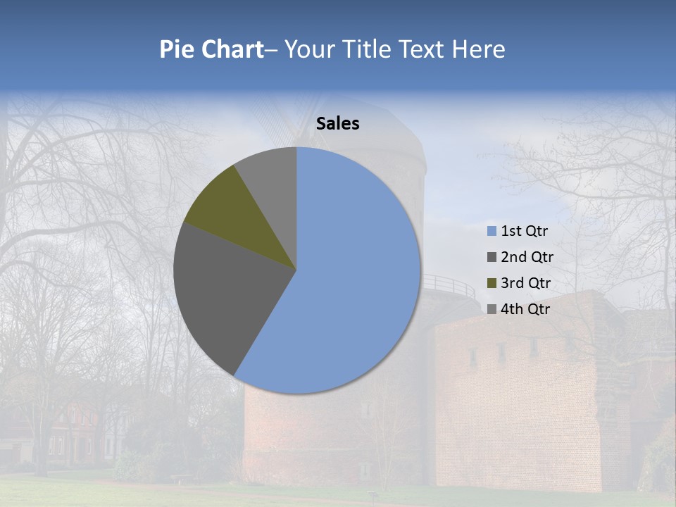 Blue Wall Historic PowerPoint Template