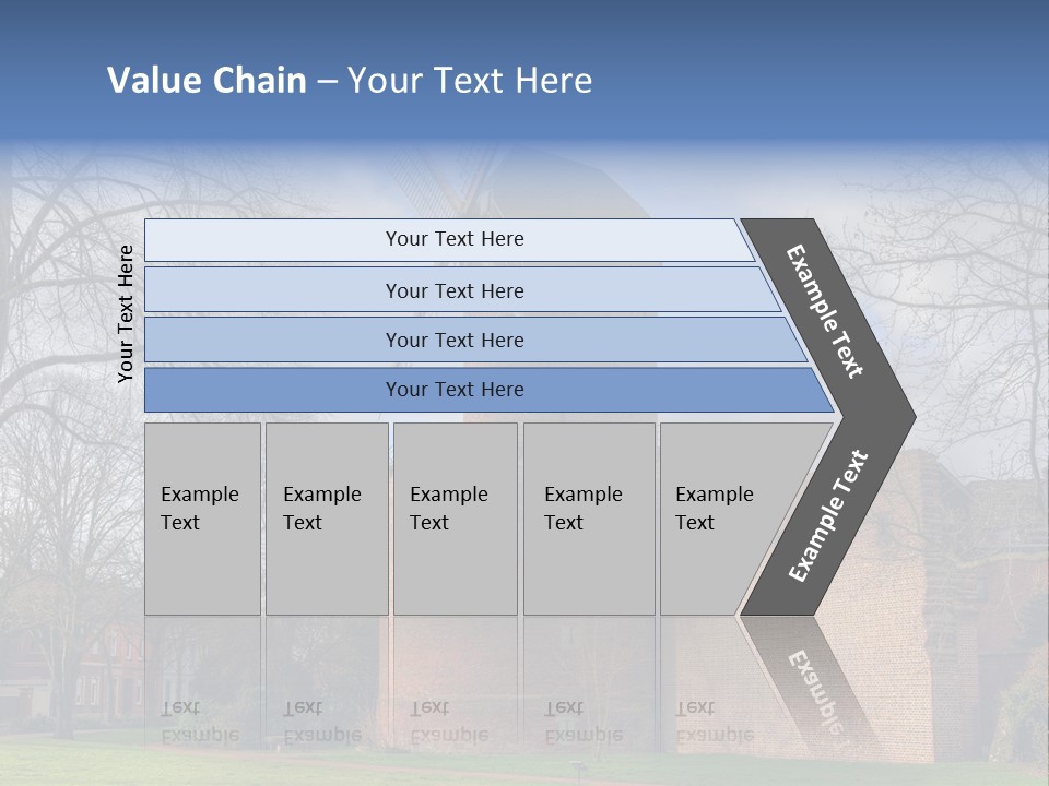 Blue Wall Historic PowerPoint Template