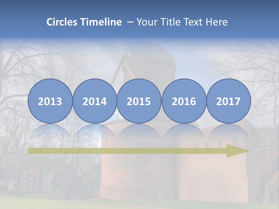 Blue Wall Historic PowerPoint Template