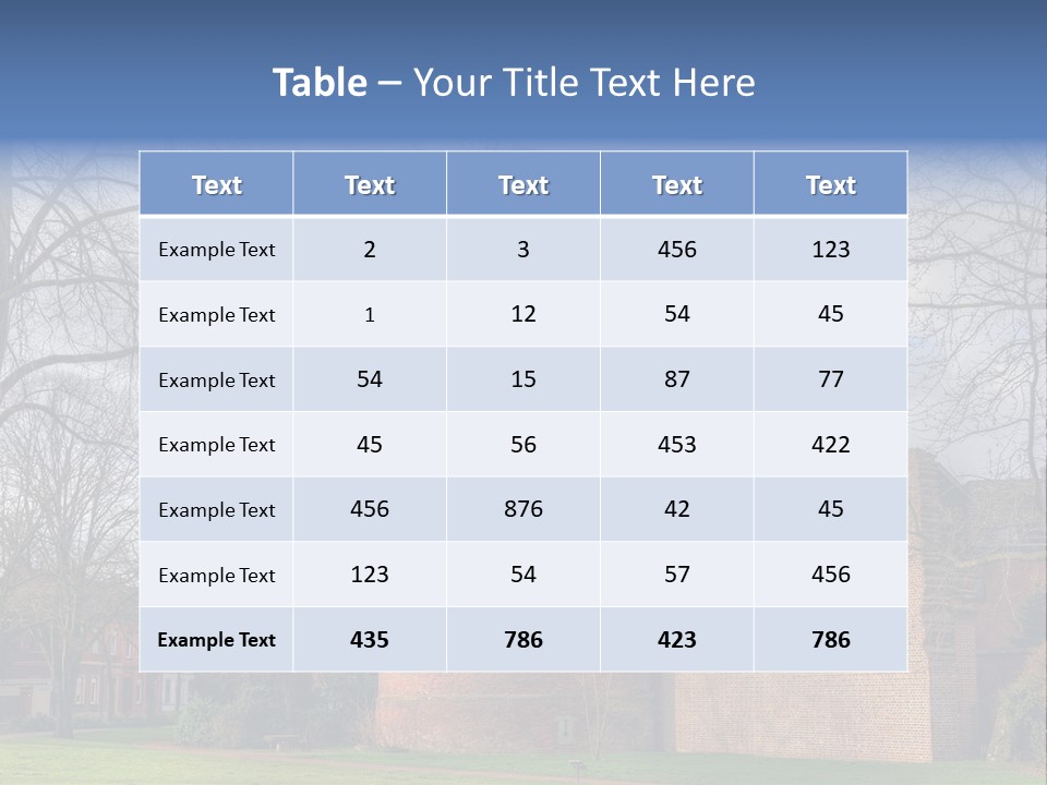 Blue Wall Historic PowerPoint Template