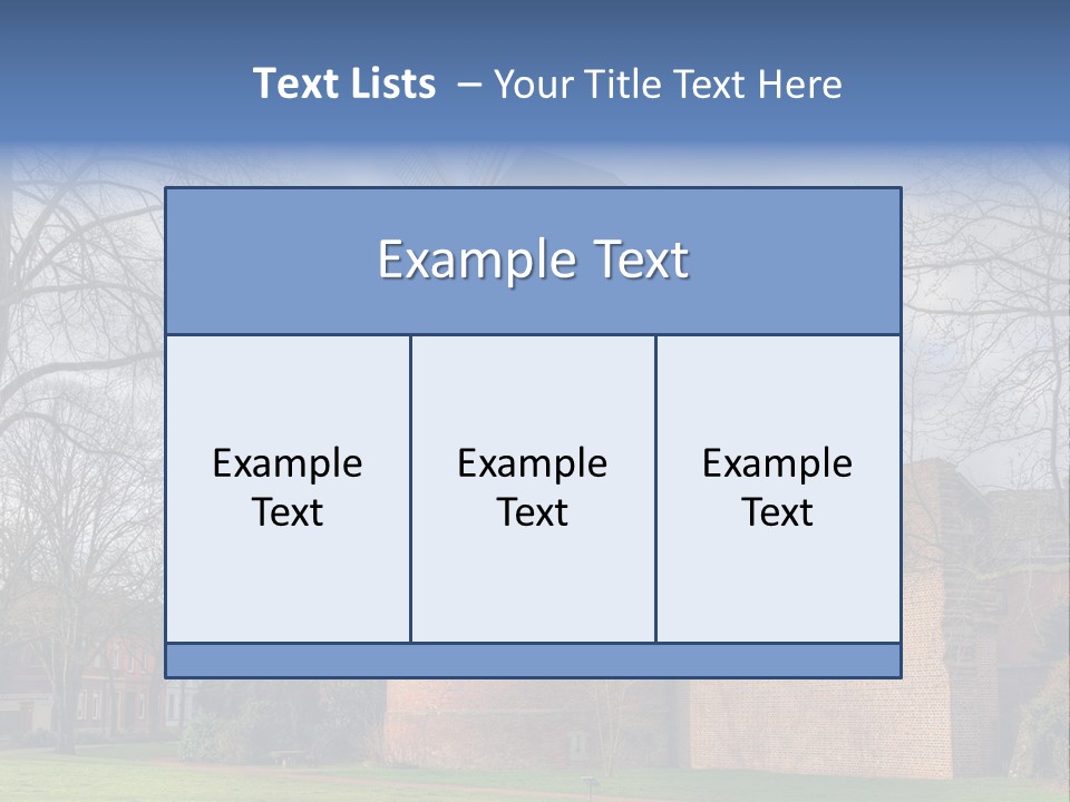 Blue Wall Historic PowerPoint Template