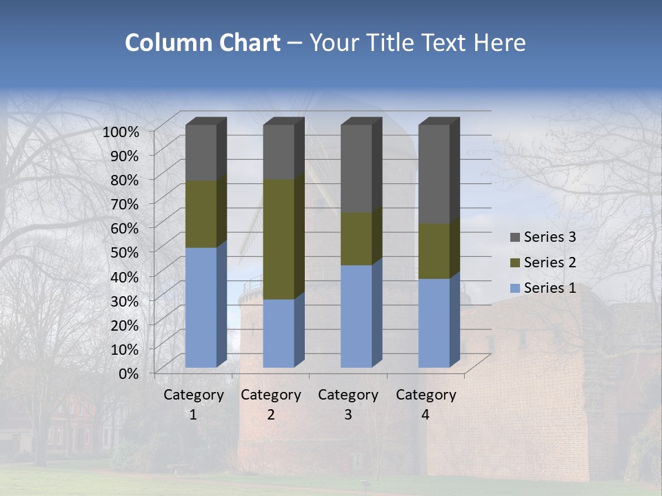 Blue Wall Historic PowerPoint Template