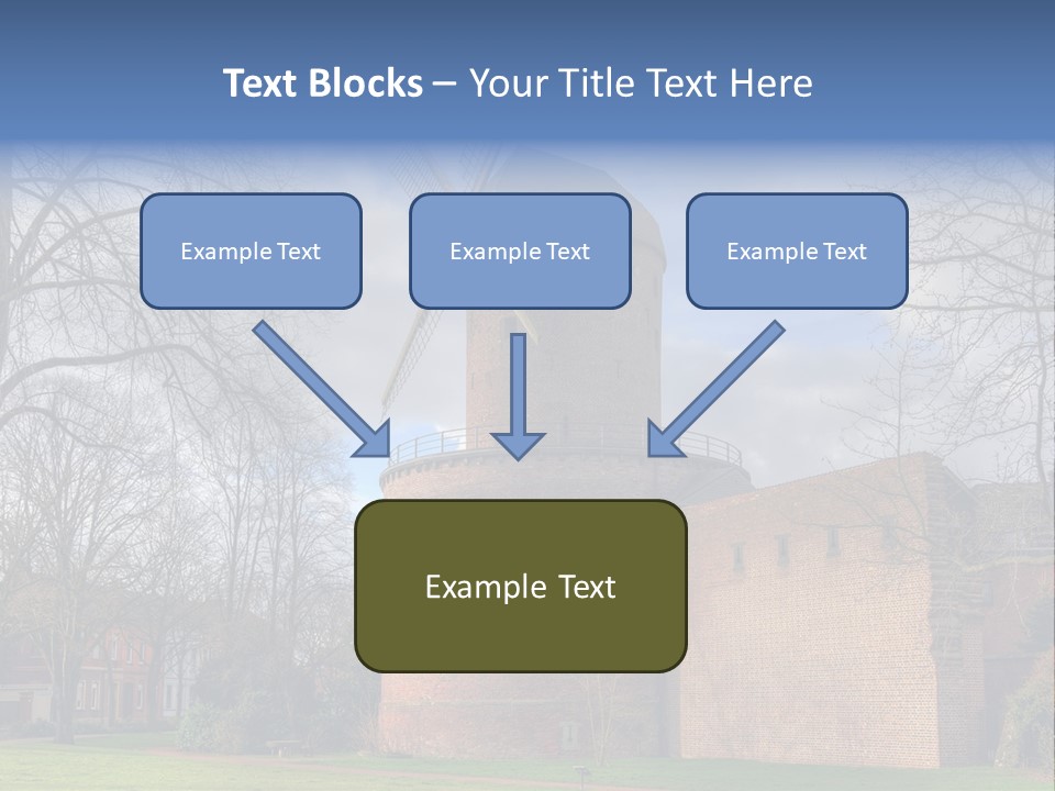 Blue Wall Historic PowerPoint Template