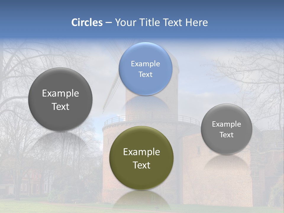 Blue Wall Historic PowerPoint Template