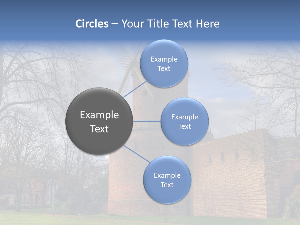 Blue Wall Historic PowerPoint Template