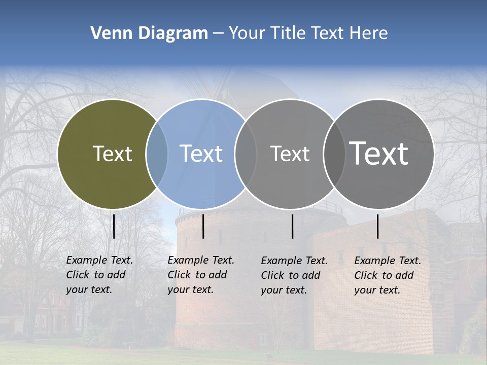 Blue Wall Historic PowerPoint Template