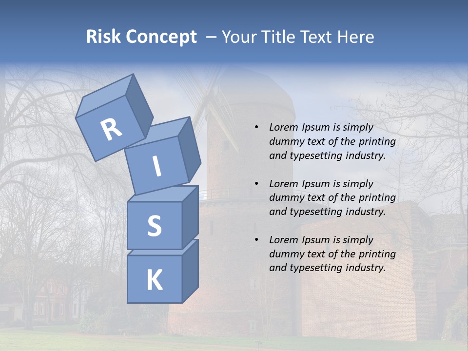 Blue Wall Historic PowerPoint Template