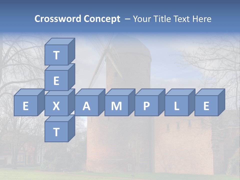 Blue Wall Historic PowerPoint Template