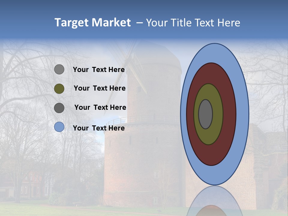 Blue Wall Historic PowerPoint Template