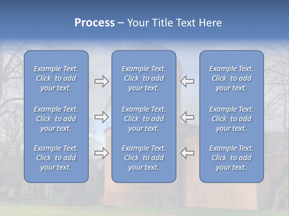 Blue Wall Historic PowerPoint Template