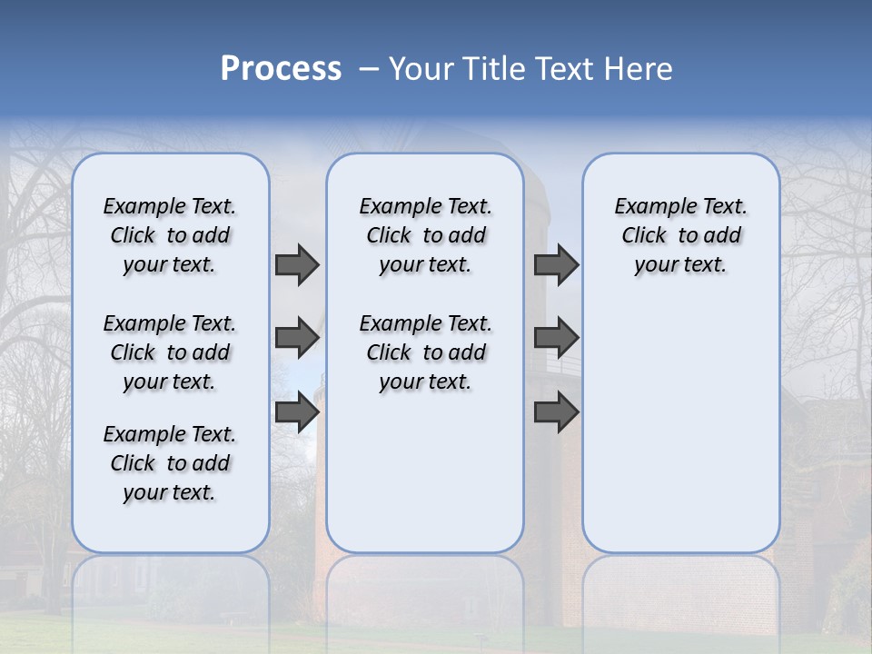 Blue Wall Historic PowerPoint Template