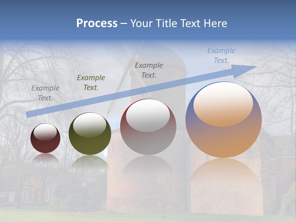 Blue Wall Historic PowerPoint Template