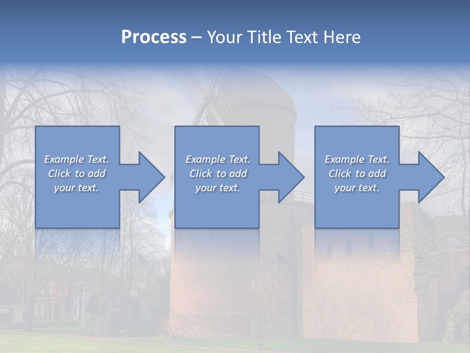 Blue Wall Historic PowerPoint Template