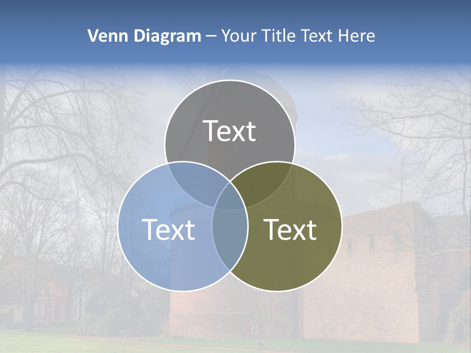 Blue Wall Historic PowerPoint Template