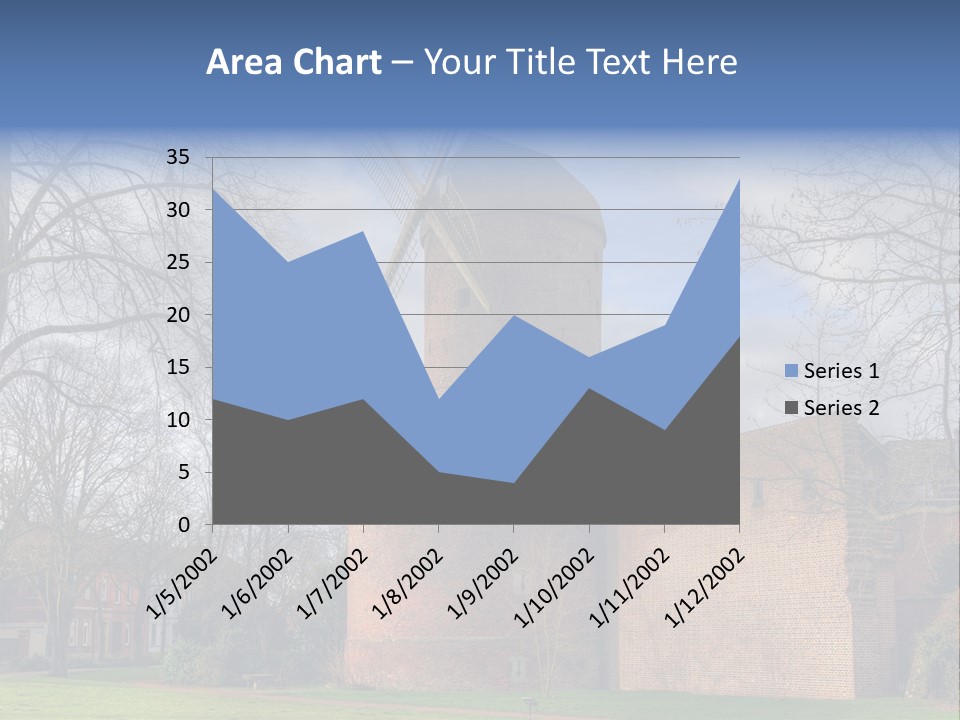 Blue Wall Historic PowerPoint Template