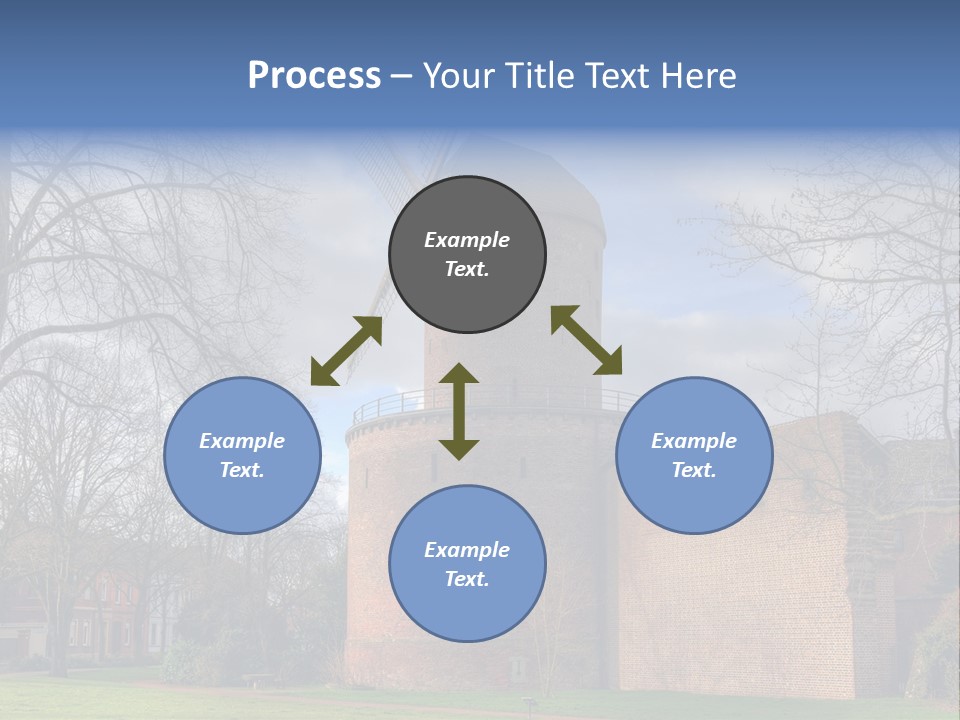 Blue Wall Historic PowerPoint Template