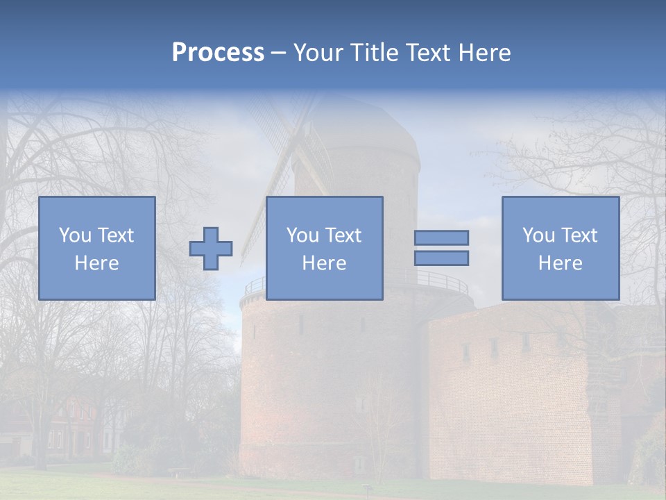 Blue Wall Historic PowerPoint Template