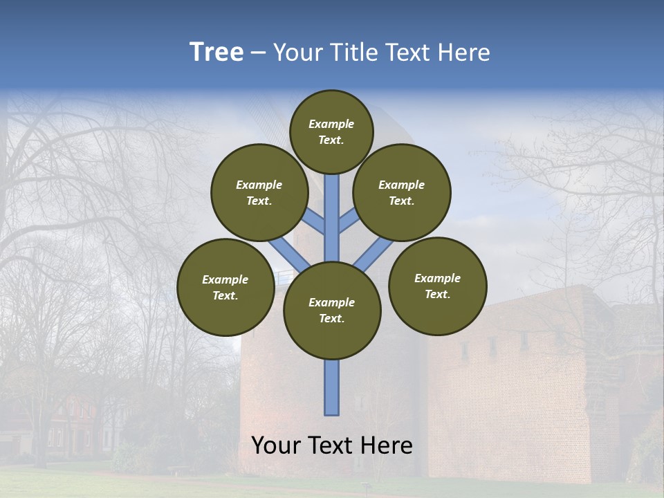 Blue Wall Historic PowerPoint Template