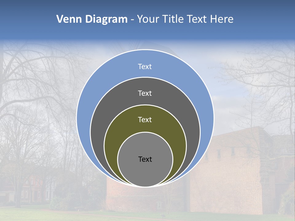 Blue Wall Historic PowerPoint Template