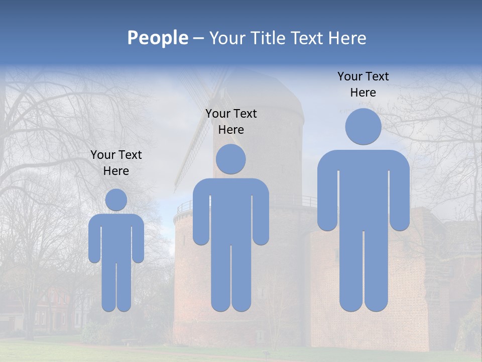 Blue Wall Historic PowerPoint Template