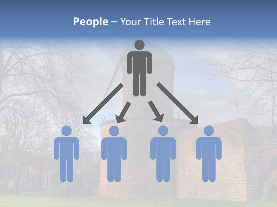 Blue Wall Historic PowerPoint Template