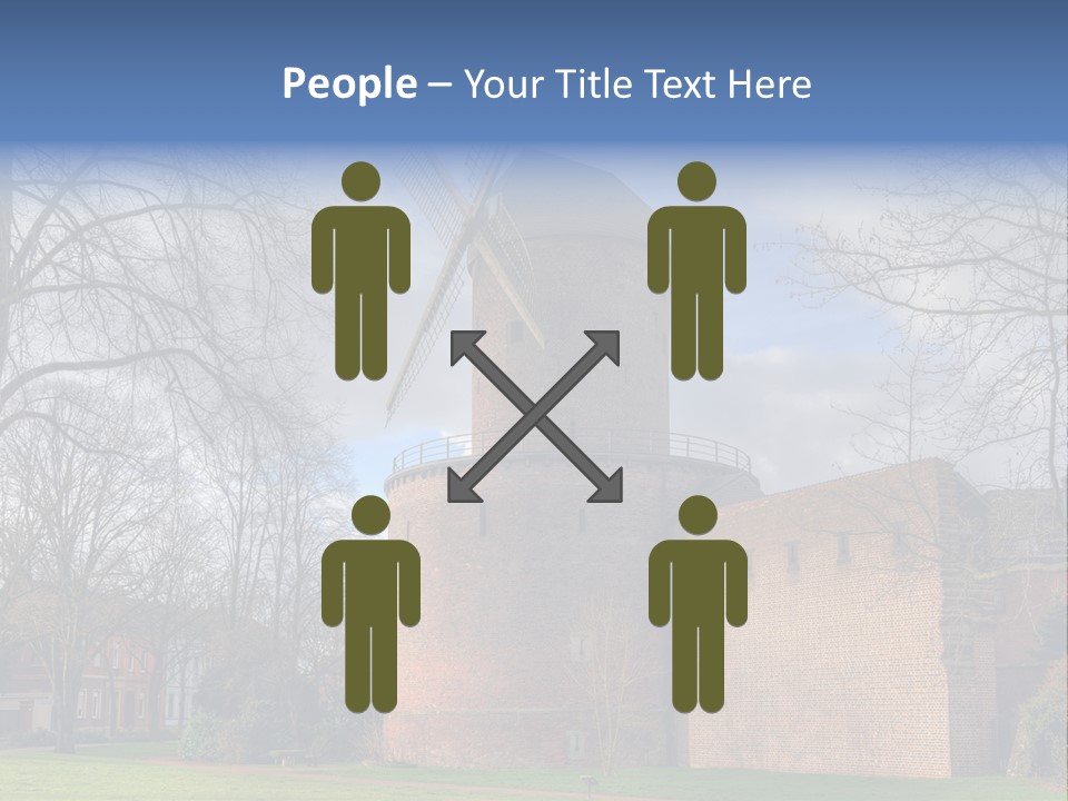 Blue Wall Historic PowerPoint Template