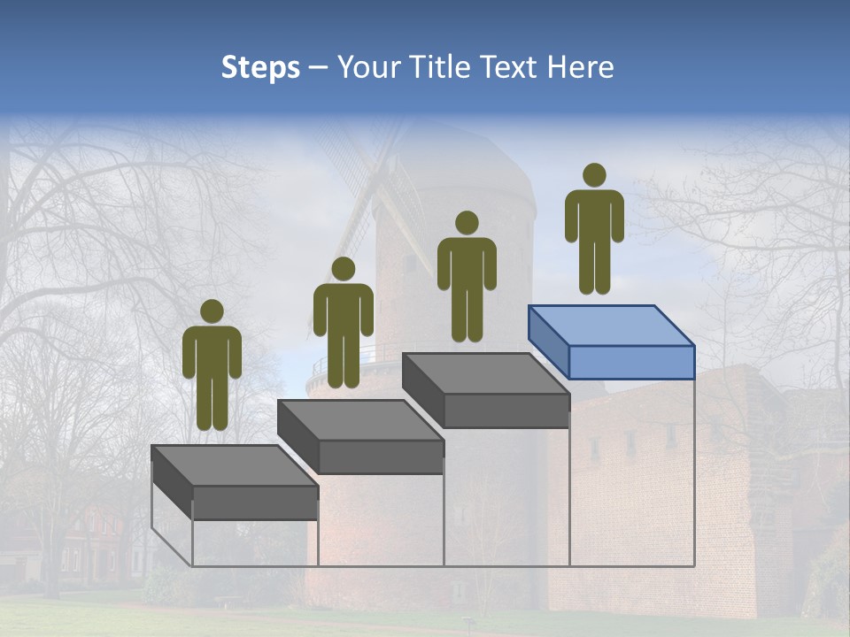 Blue Wall Historic PowerPoint Template