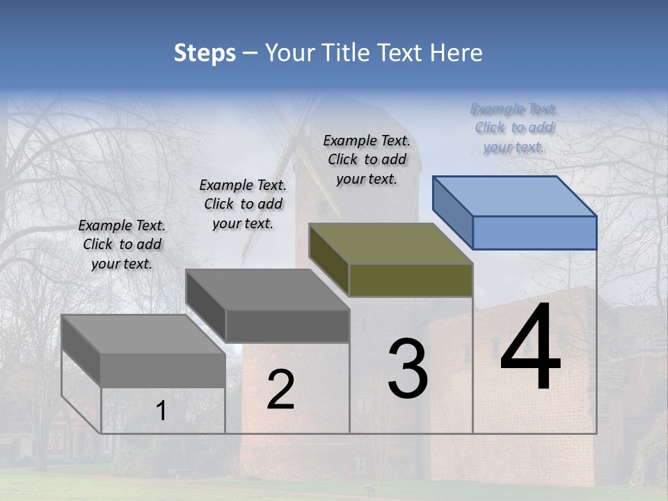Blue Wall Historic PowerPoint Template