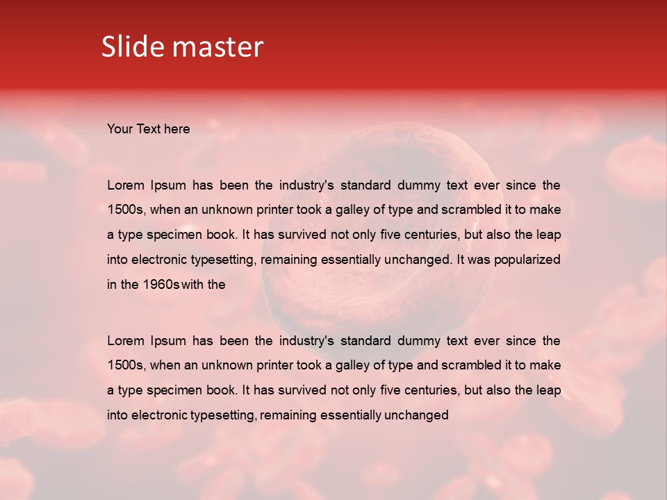 Microbiology Erythrocyte Medicine PowerPoint Template