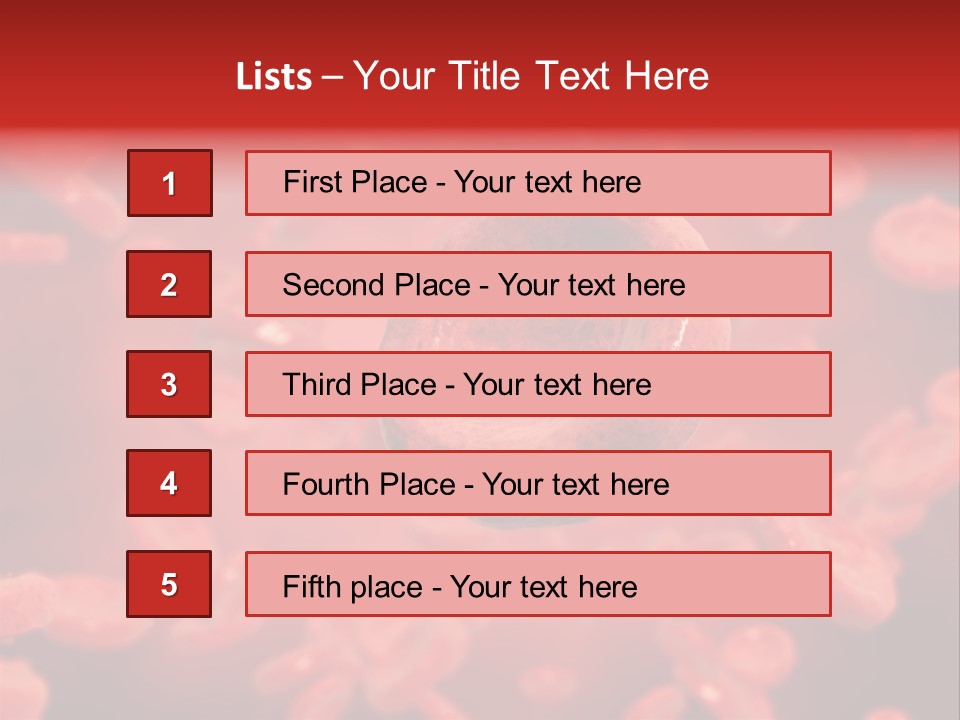Microbiology Erythrocyte Medicine PowerPoint Template