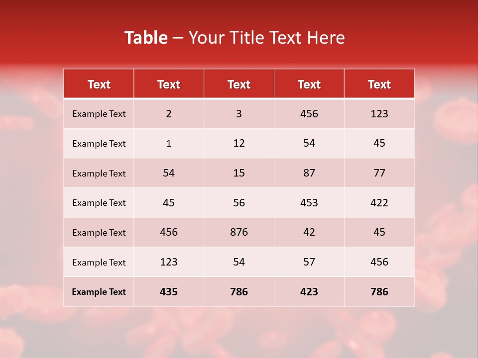 Microbiology Erythrocyte Medicine PowerPoint Template