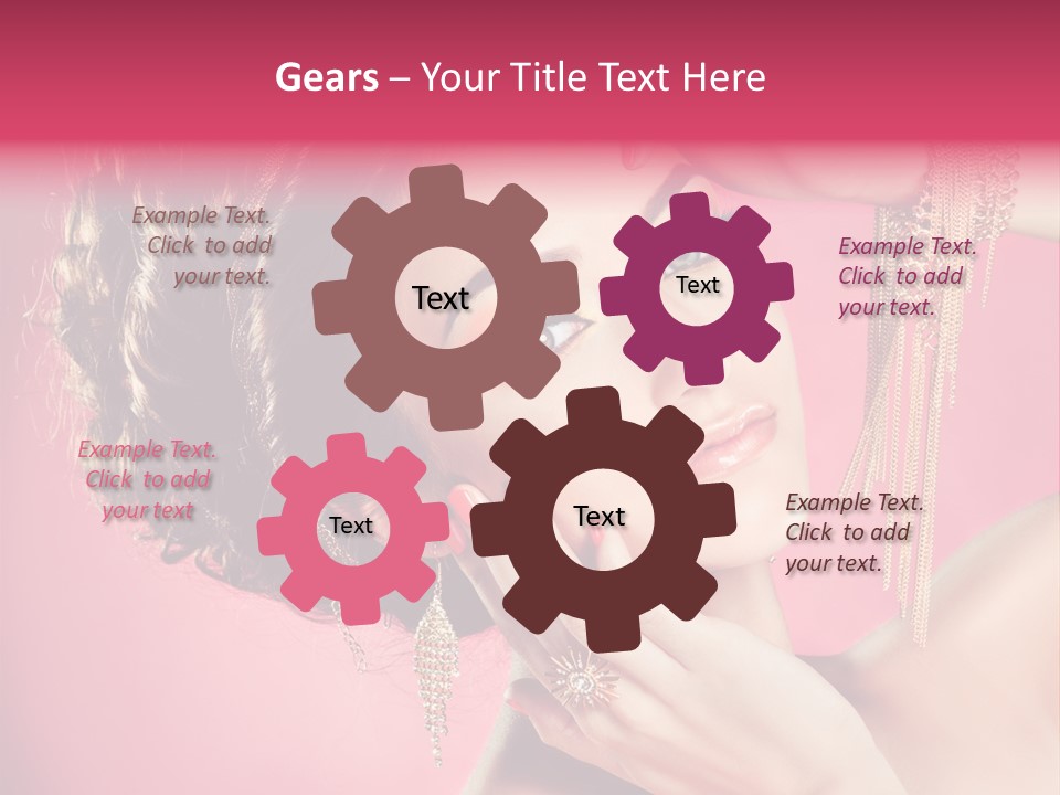 Jewellery Colorful Accessory PowerPoint Template