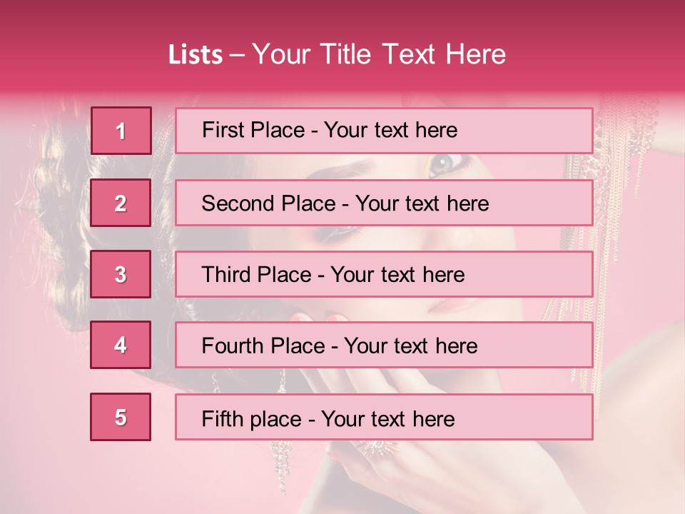 Jewellery Colorful Accessory PowerPoint Template