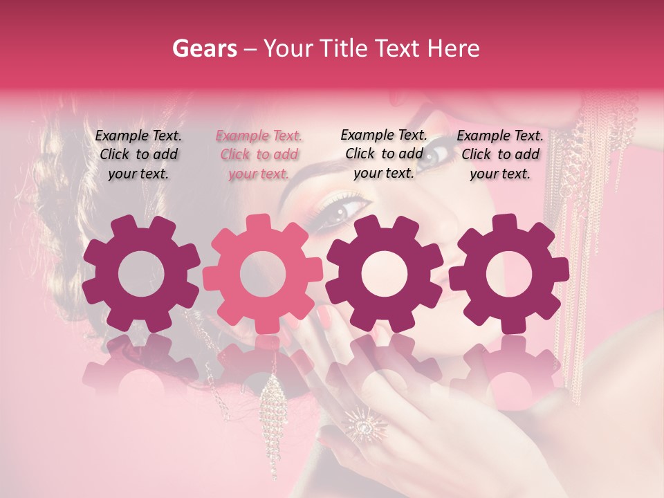 Jewellery Colorful Accessory PowerPoint Template