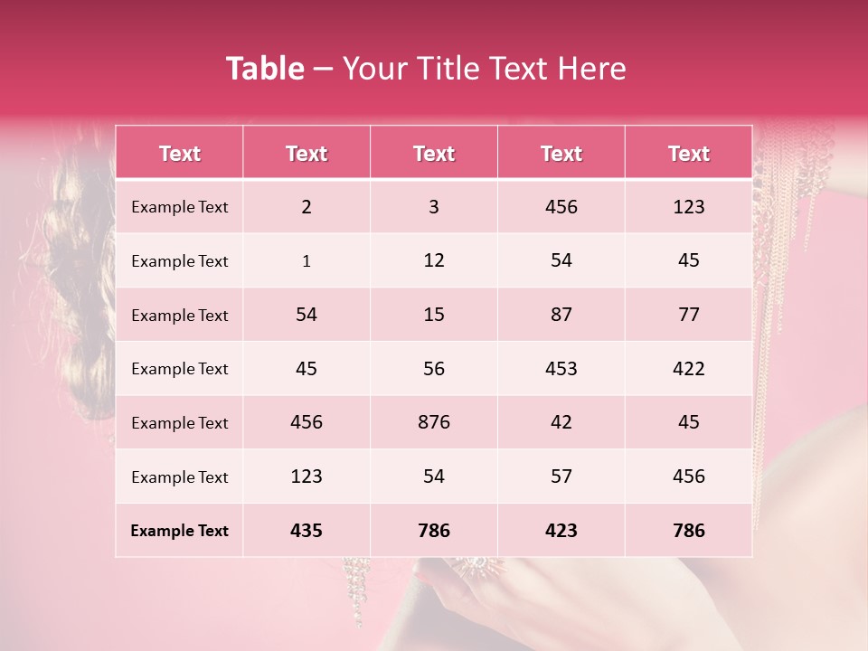 Jewellery Colorful Accessory PowerPoint Template