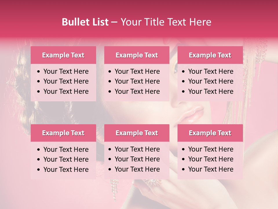 Jewellery Colorful Accessory PowerPoint Template