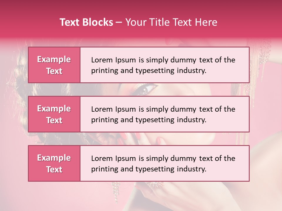 Jewellery Colorful Accessory PowerPoint Template