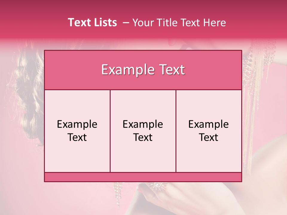 Jewellery Colorful Accessory PowerPoint Template