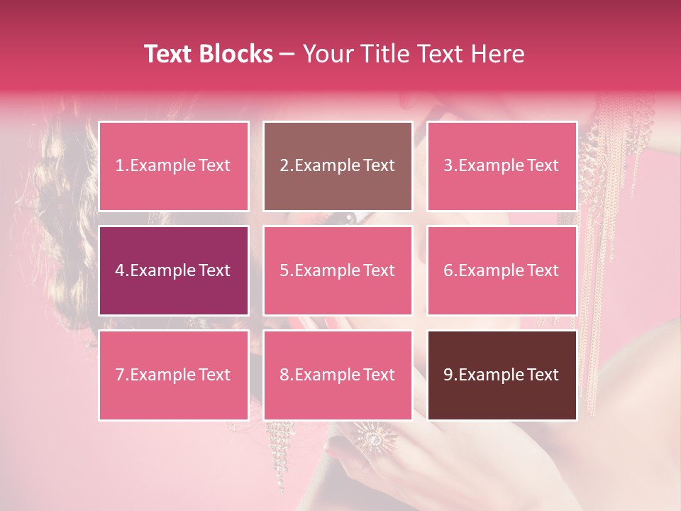 Jewellery Colorful Accessory PowerPoint Template