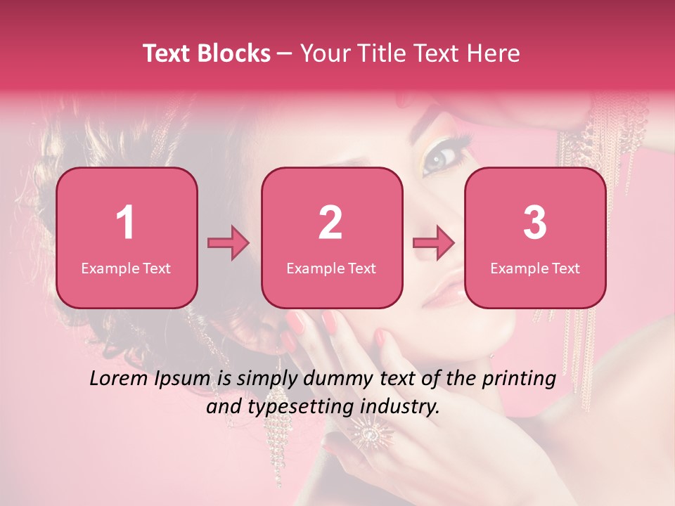 Jewellery Colorful Accessory PowerPoint Template