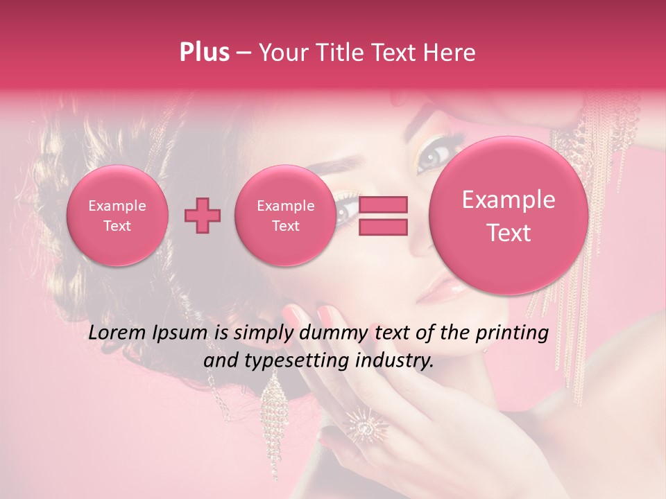 Jewellery Colorful Accessory PowerPoint Template