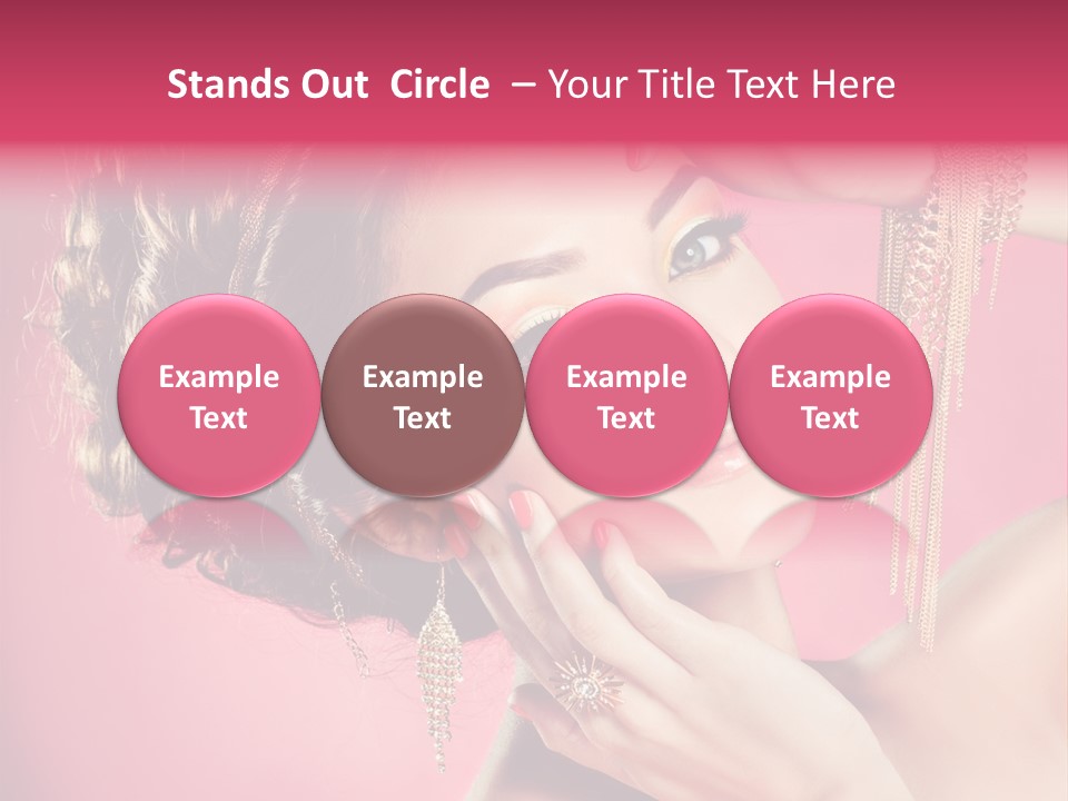 Jewellery Colorful Accessory PowerPoint Template