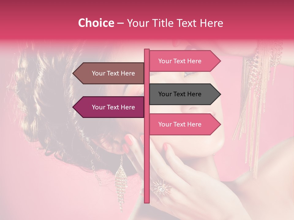 Jewellery Colorful Accessory PowerPoint Template