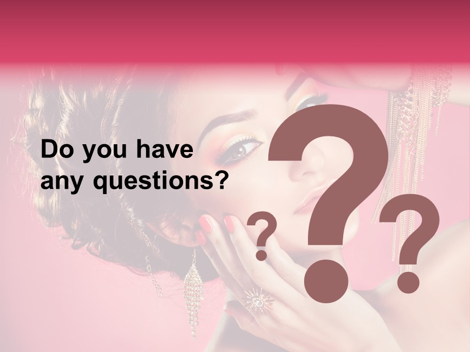 Jewellery Colorful Accessory PowerPoint Template