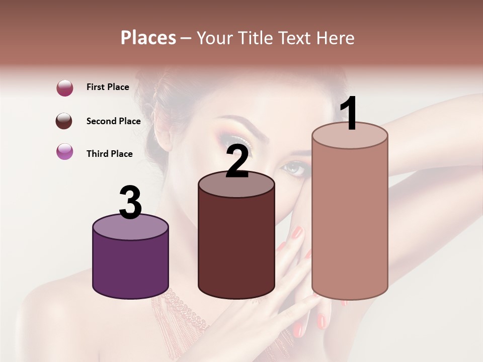 Curl Jewellery Eyelash PowerPoint Template