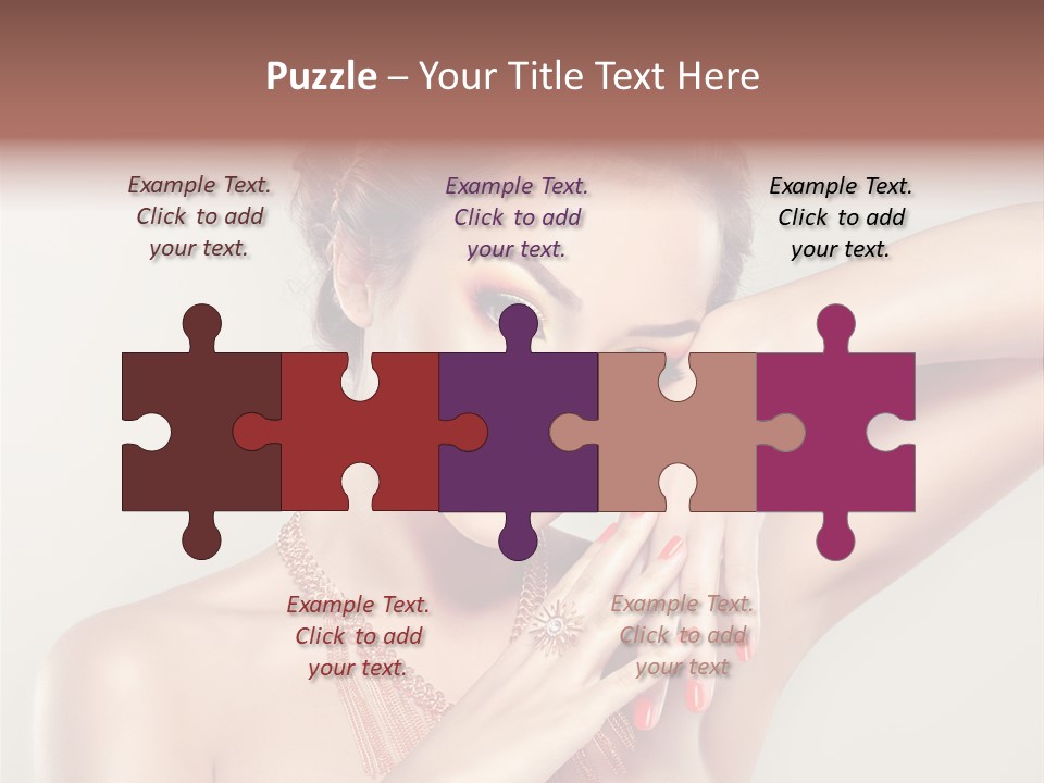 Curl Jewellery Eyelash PowerPoint Template